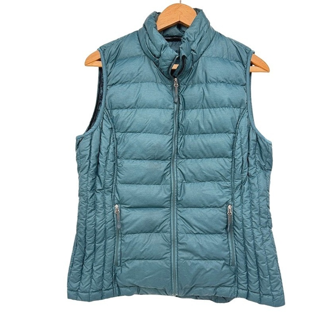 32 Degrees Puffer Vest Teal Blue Quilted Lightweight Gorpcore Layer Warm MD